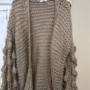 In Bloom Chunky Knit Cardigan - Brown